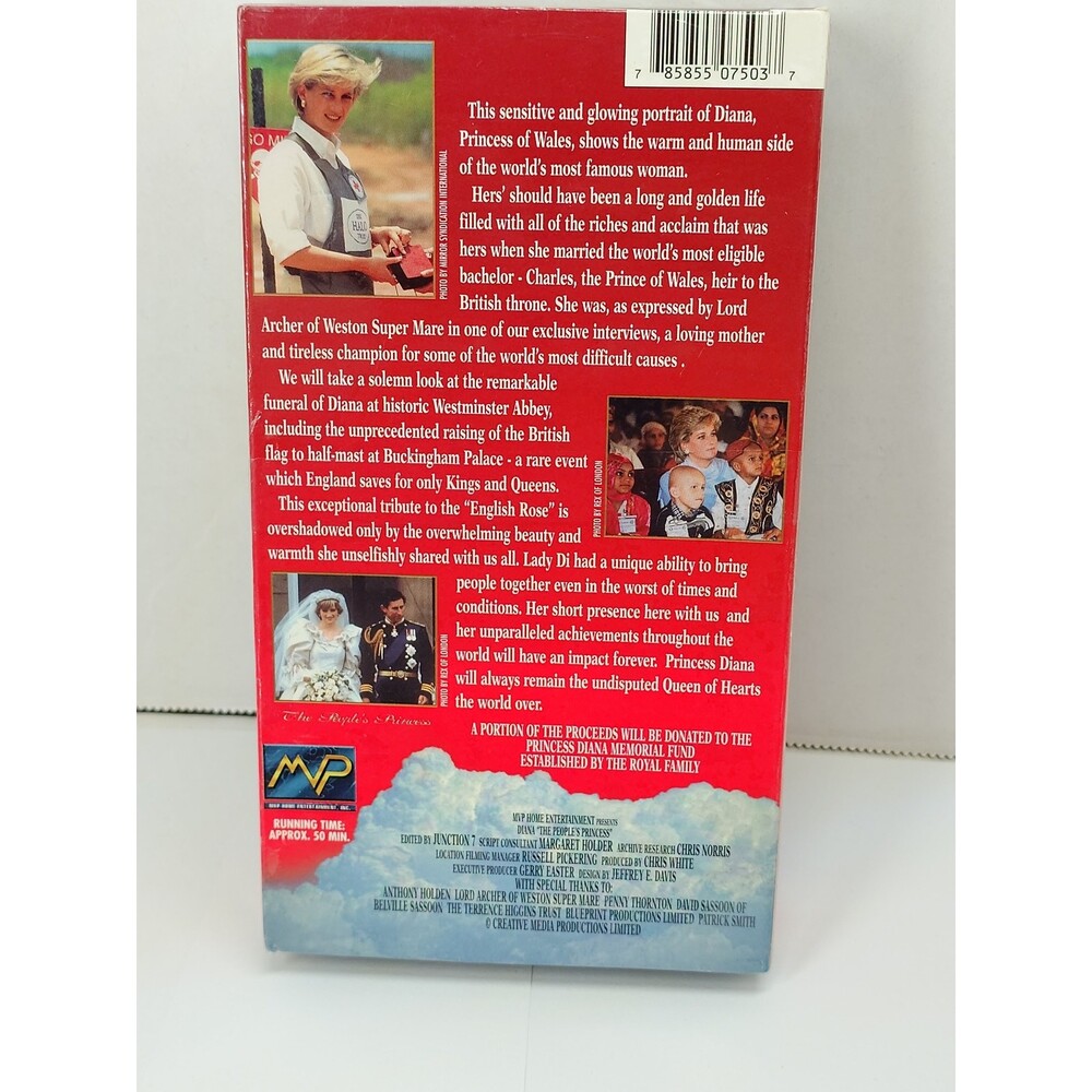 Diana The Peoples Princess VHS Tape new - MVP entertainment - Picture 3 of 3